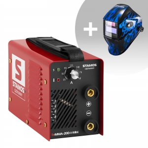 Schweißset Elektroden Schweißgerät - 200 A - 230 V - IGBT + Schw