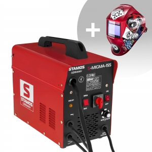 Schweißset Kombi-Schweißgerät - 155 A - 230 V - tragbar + Schwei