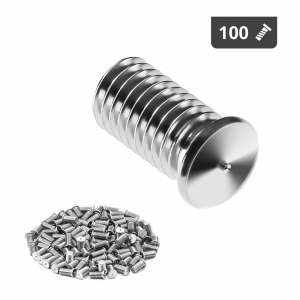 Schweißbolzen - M8 - 16 mm - Edelstahl - 100 Stück