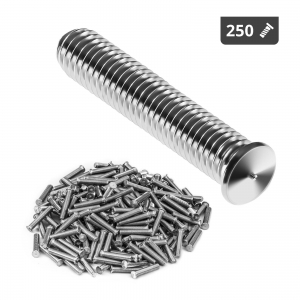Schweißbolzen - M5 - 25 mm - Edelstahl - 250 Stück