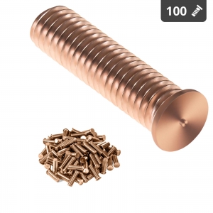 Schweißbolzen - M5 - 20 mm - Stahl - 100 Stück
