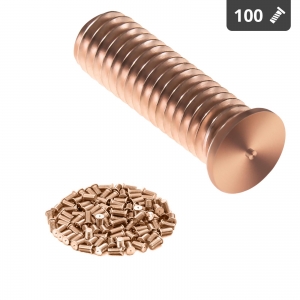 Schweißbolzen - M6 - 20 mm - Stahl - 100 Stück