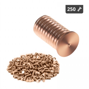 Schweißbolzen - M8 - 16 mm - Stahl - 250 Stück